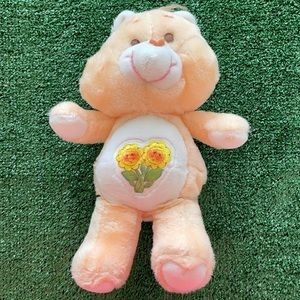 Vintage 1983 Care Bear Friend Orange Flowers